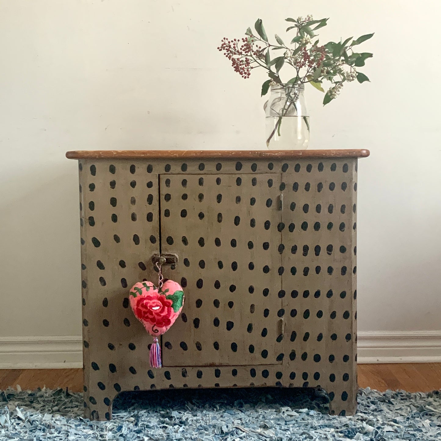 Solid wood Canadiana Storage Cabinet