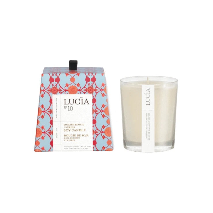 Damask Rose & Cupress Soy Candle