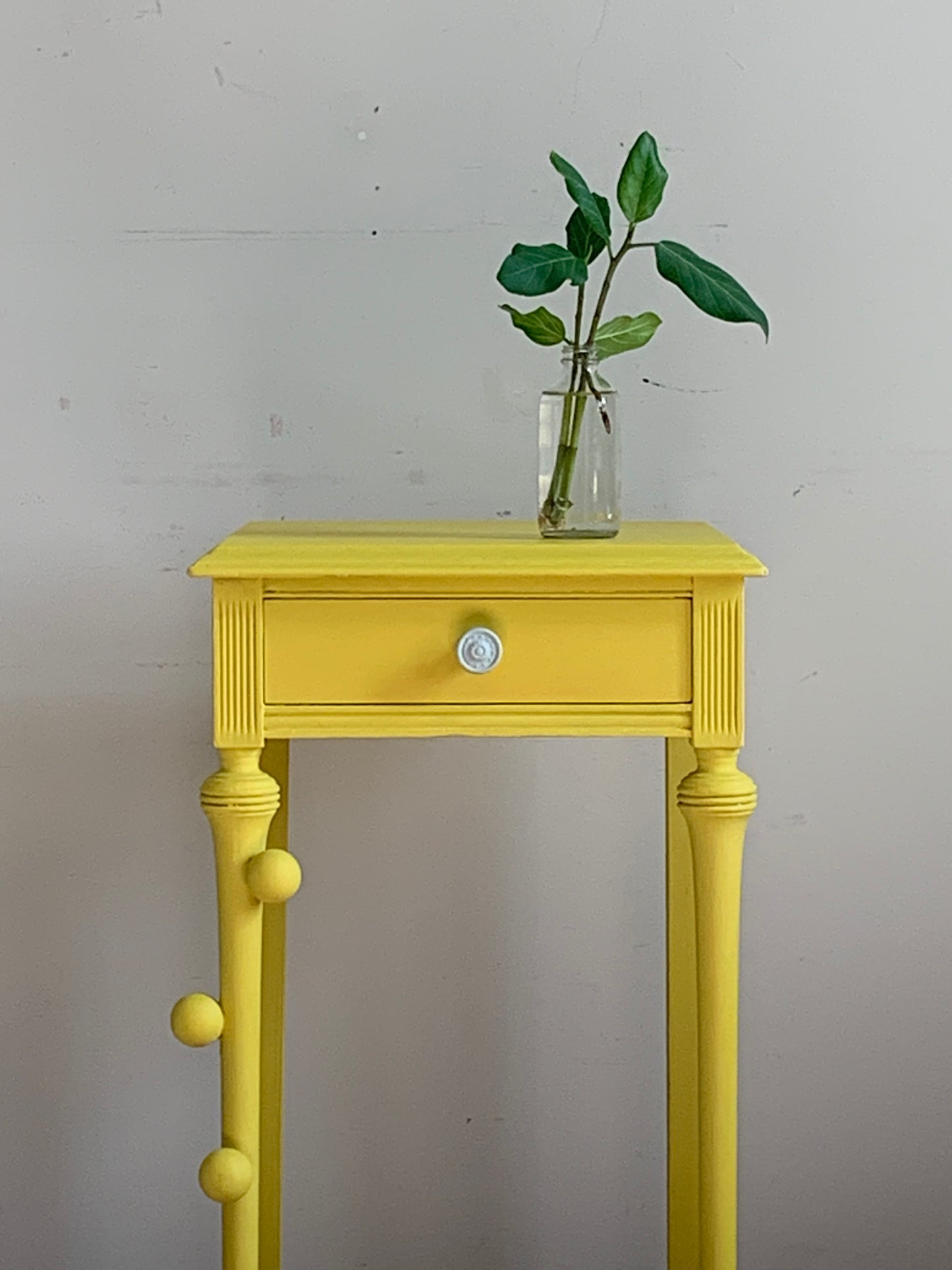 English Yellow Side Table