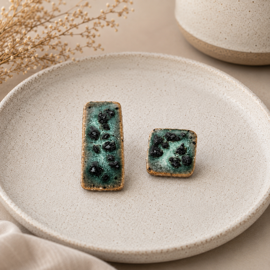 Forest Ember Ceramic Studs