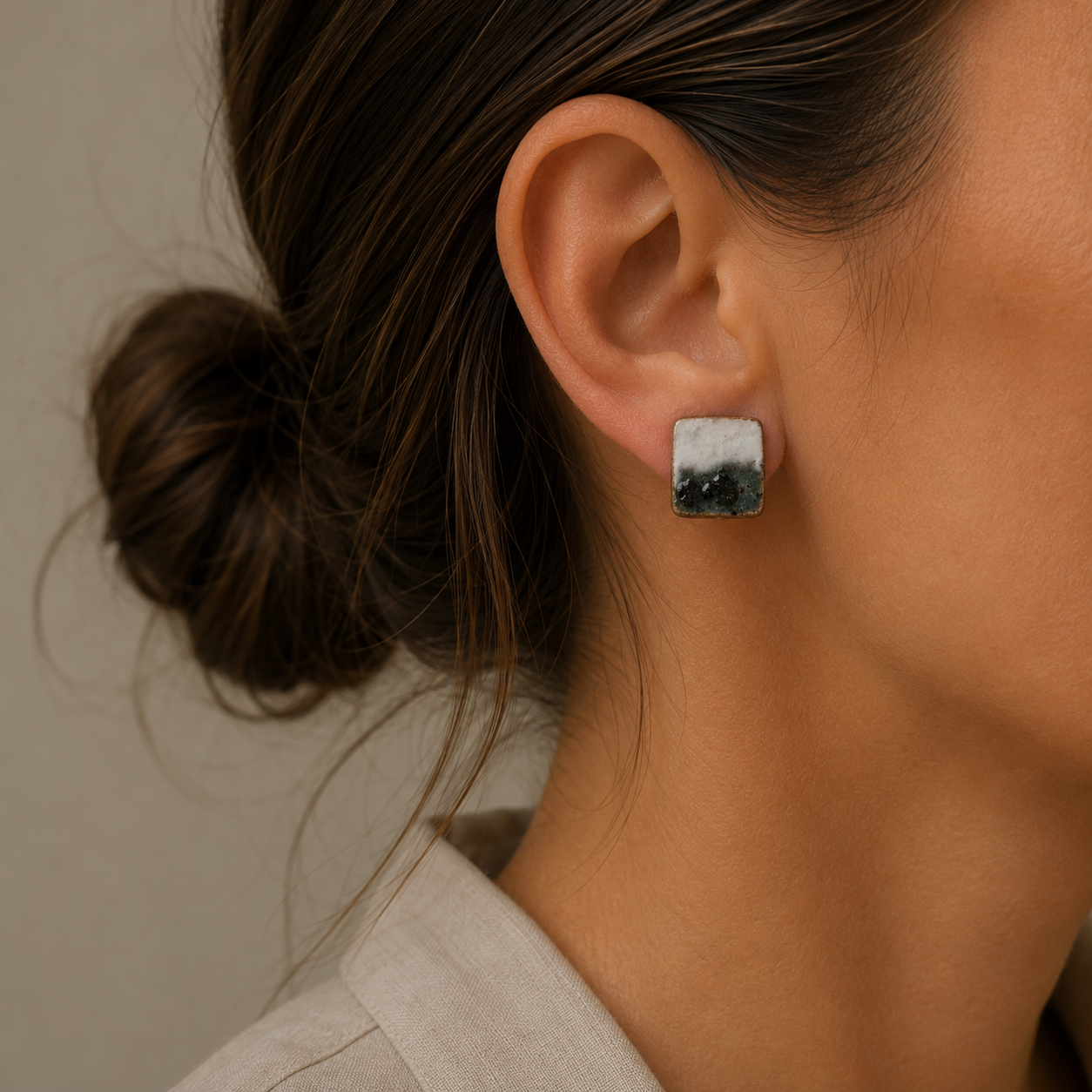 Misty Shore Ceramic Studs