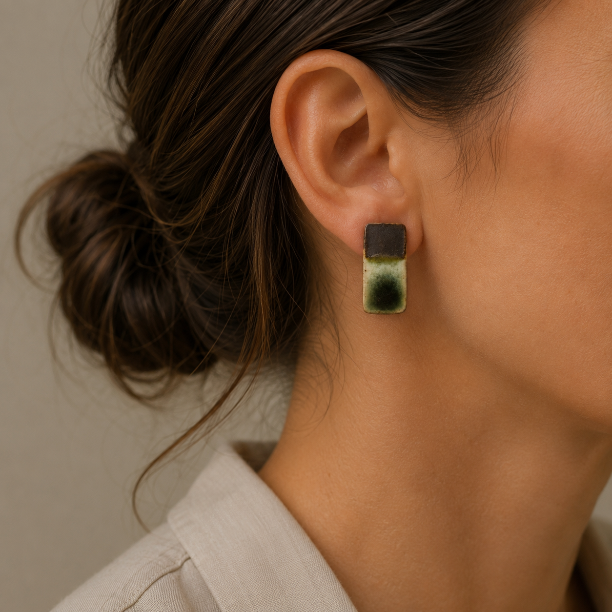 Moss & Moon Ceramic Studs