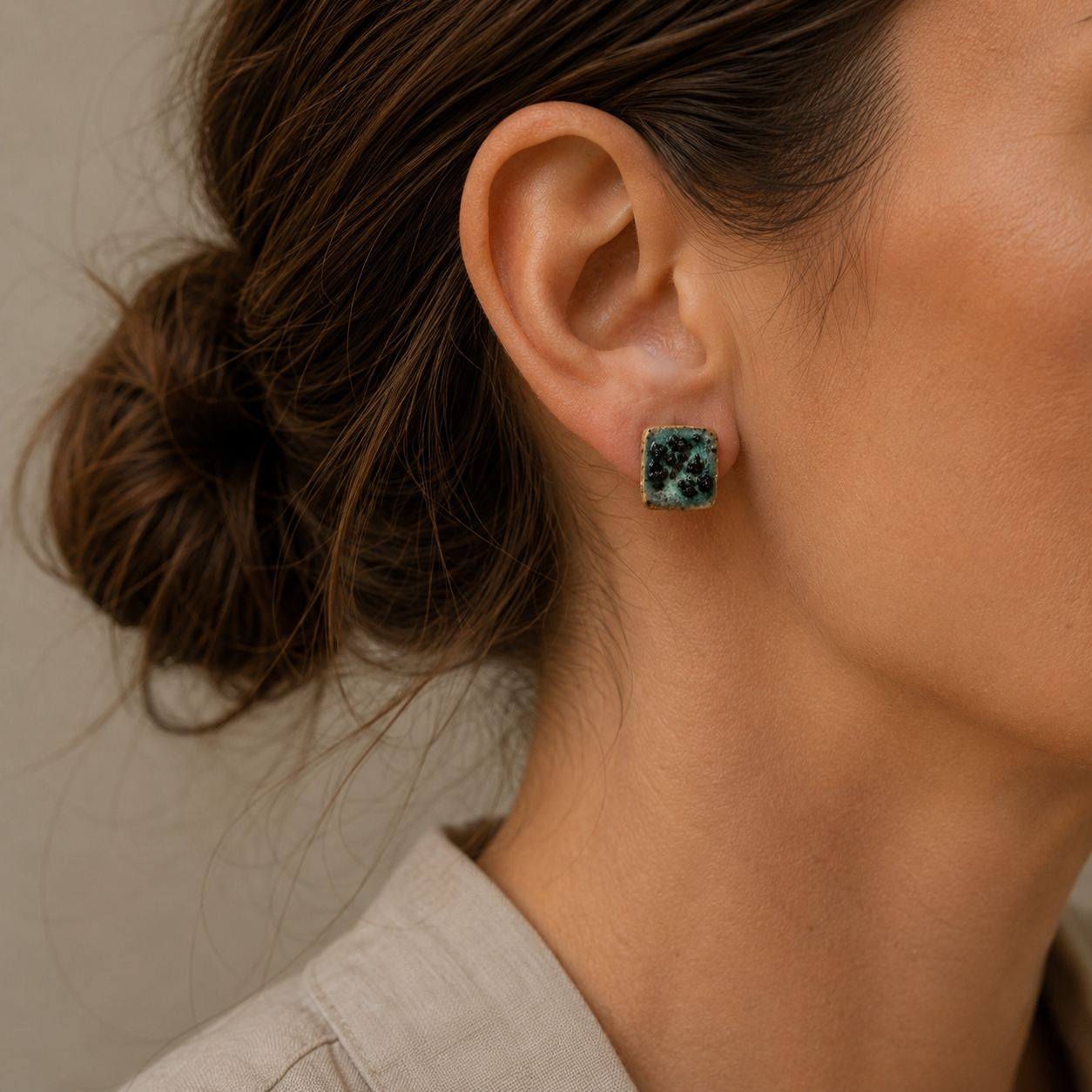 Forest Ember Ceramic Studs