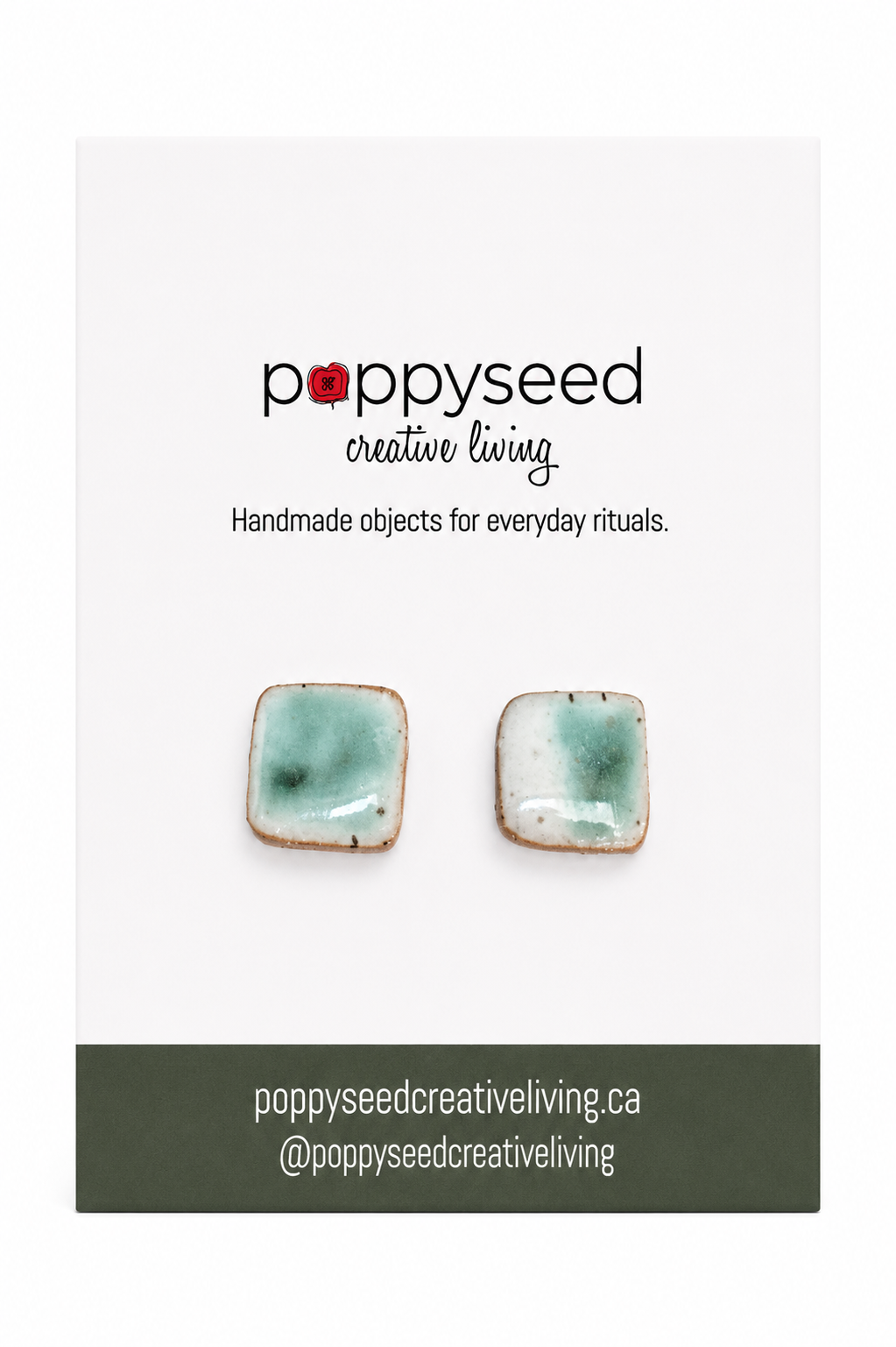 Morning Mist Ceramic Studs