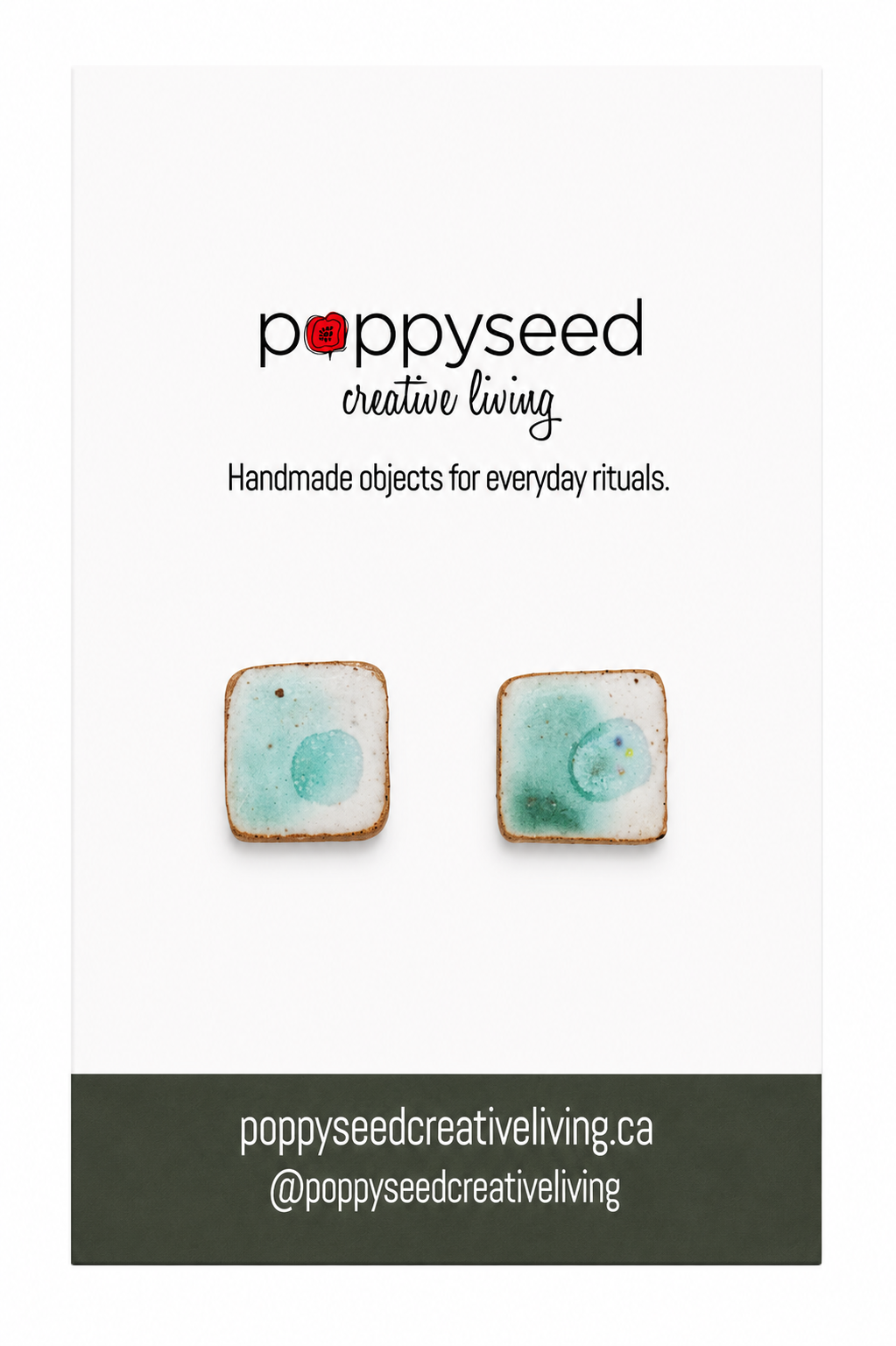 Morning Dew Ceramic Studs
