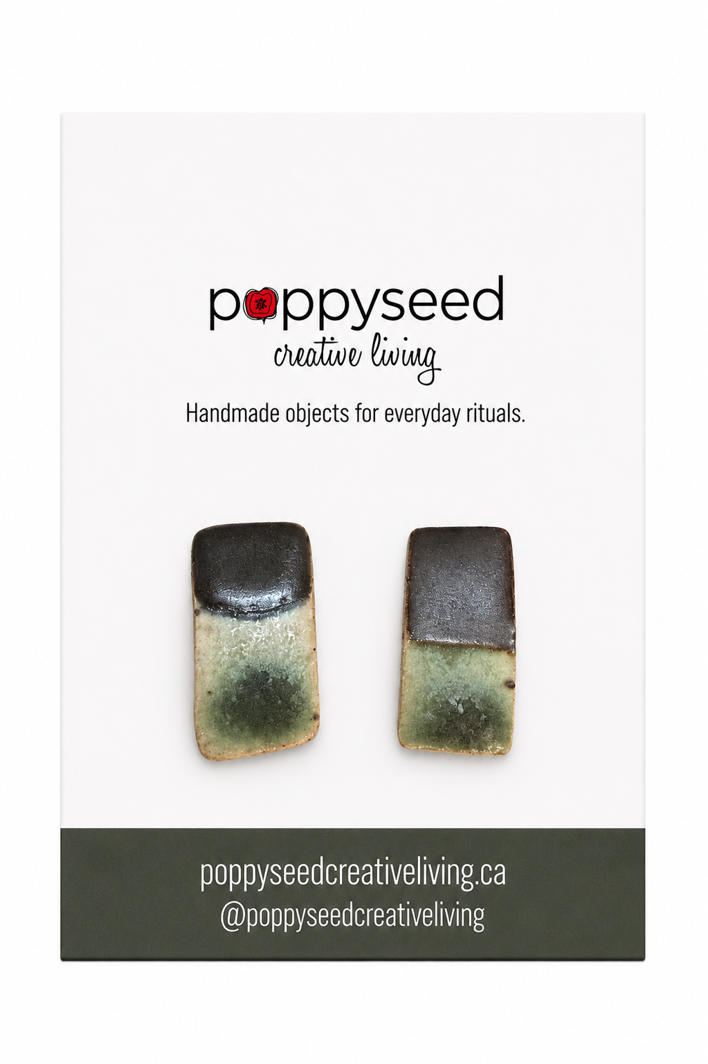 Forest Mist Ceramic Studs