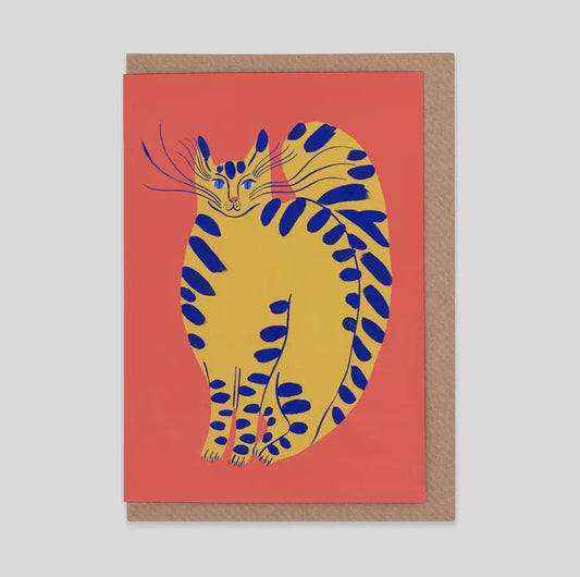 Yellow Kitten Greeting Card