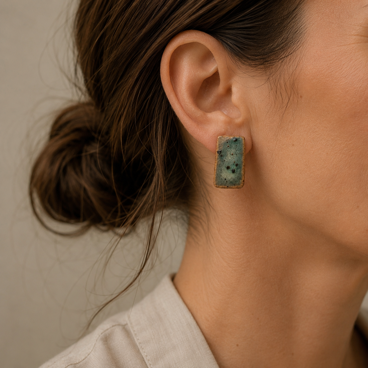 Moss & Mist Ceramic Studs