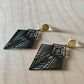 Brass Earrings - Art Deco