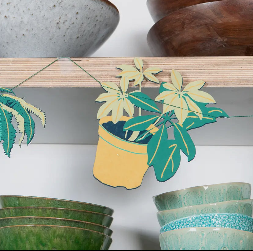 Potted Plants Paper Garland