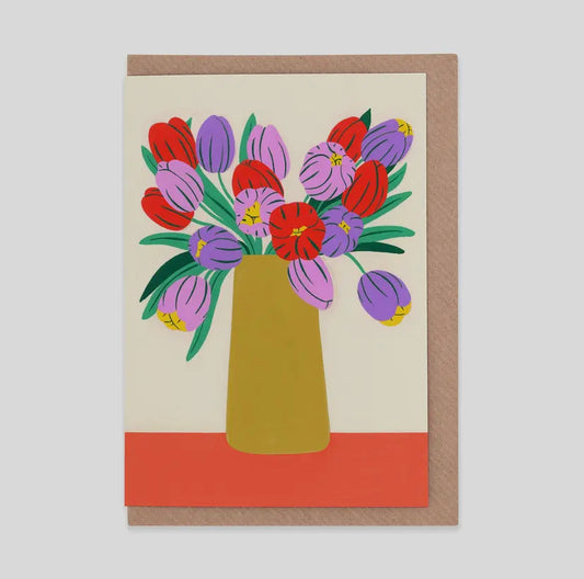 Spring Flowers Greeting Card