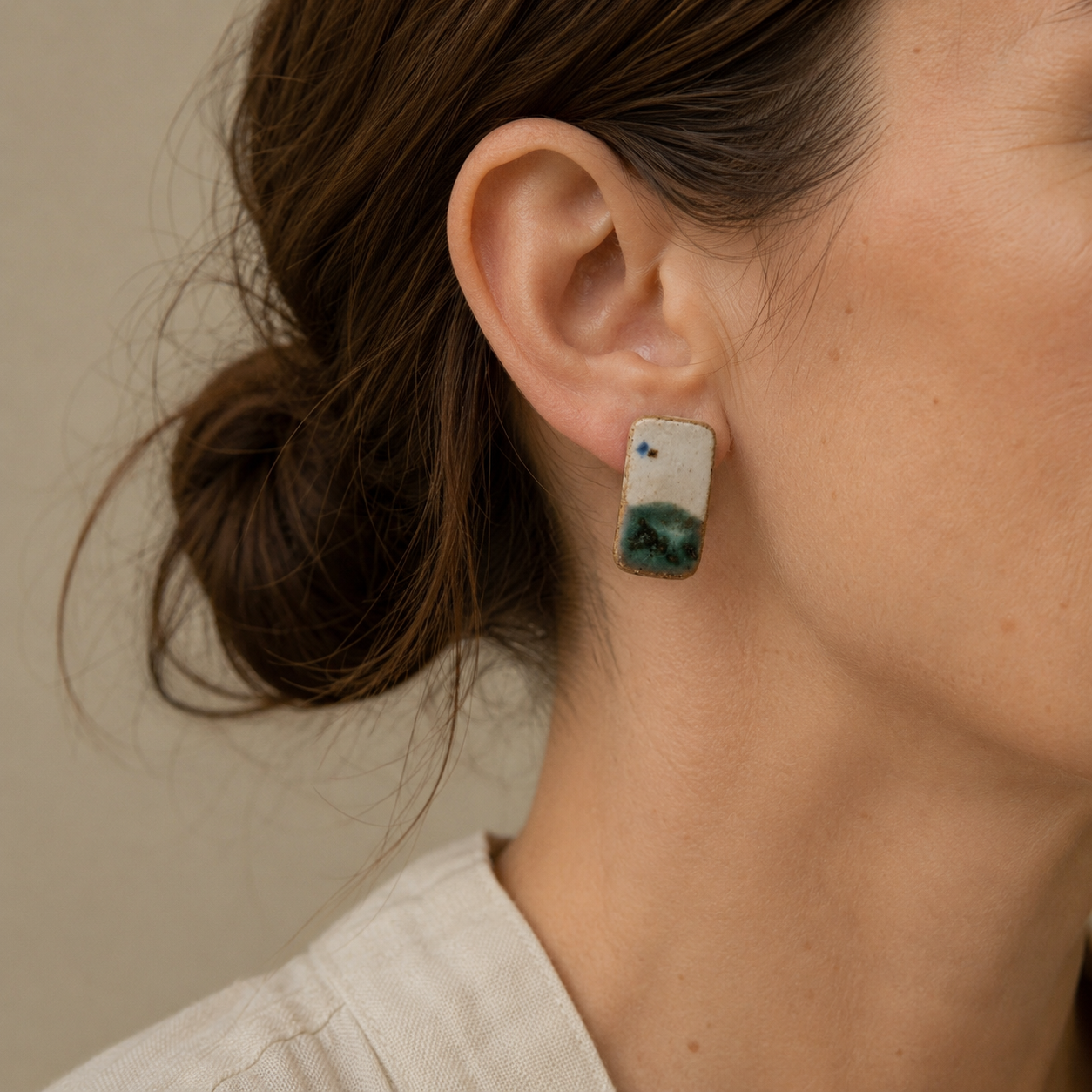 Tiny Landscape Ceramic Studs