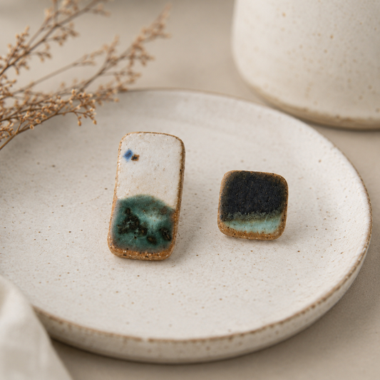 Tiny Landscape Ceramic Studs