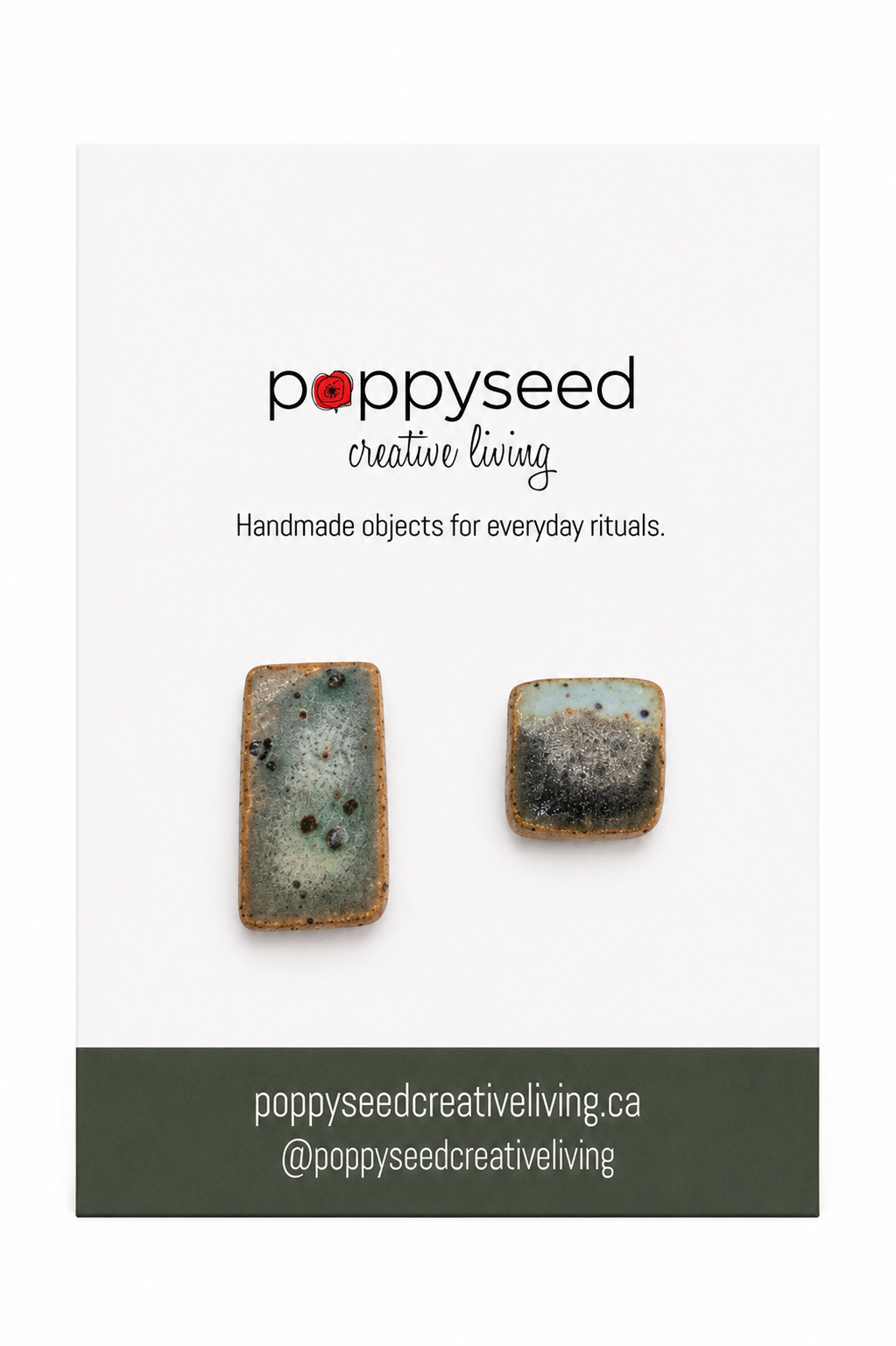 Moss & Mist Ceramic Studs