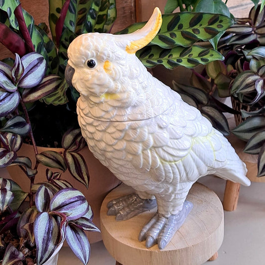 Ceramic Cockatoo Jar