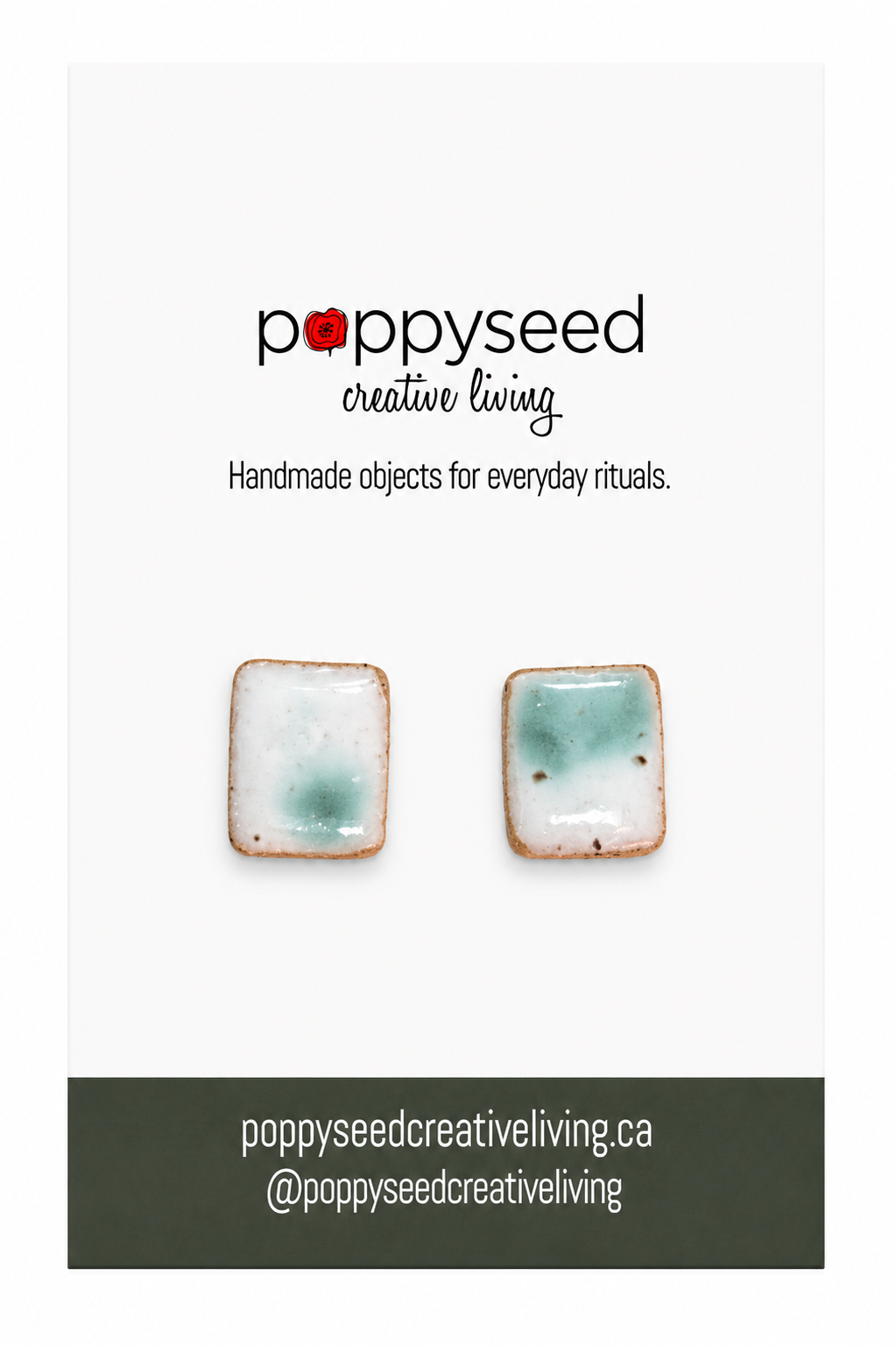 Coastal Mist Ceramic Studs