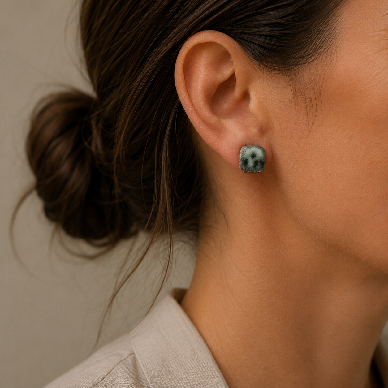 Midnight Meadow Ceramic Studs