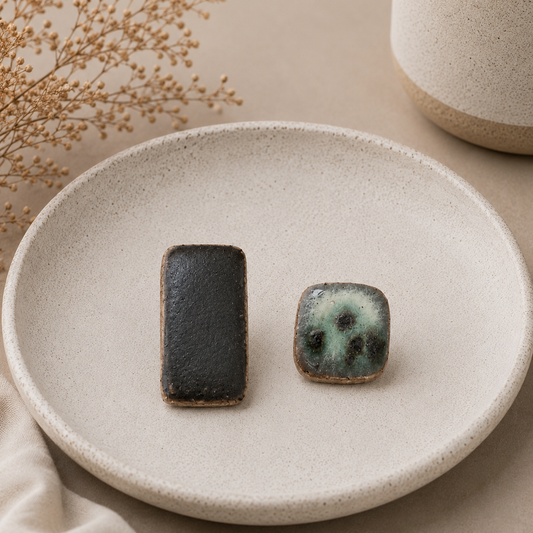 Midnight Meadow Ceramic Studs