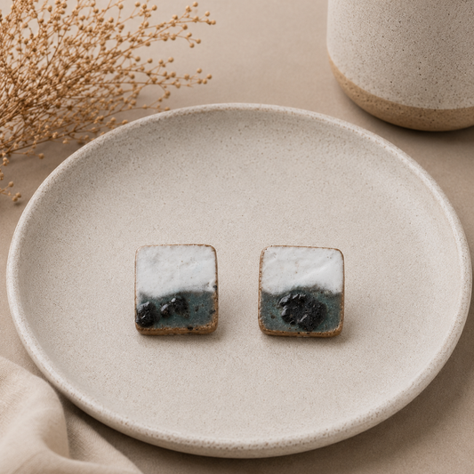 Misty Shore Ceramic Studs