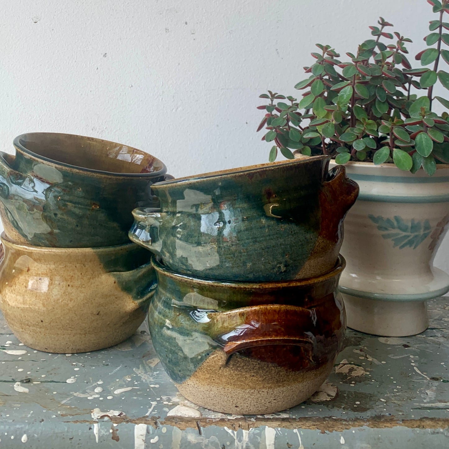 Vintage Pottery Soup Bowl