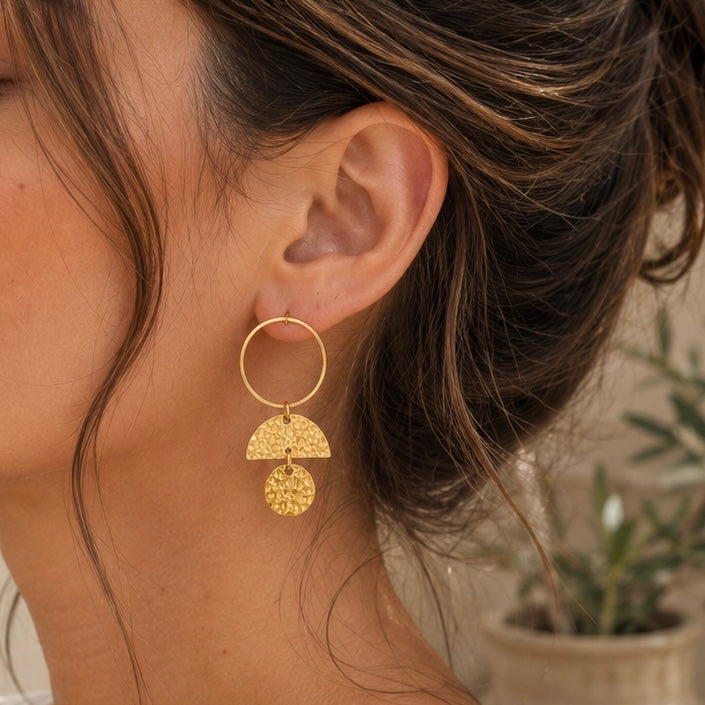 Light Weight Brass Earrings #3