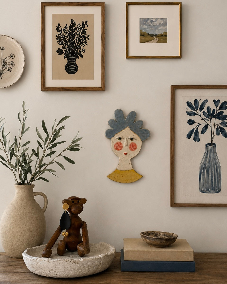 Ceramic Portrait - blue