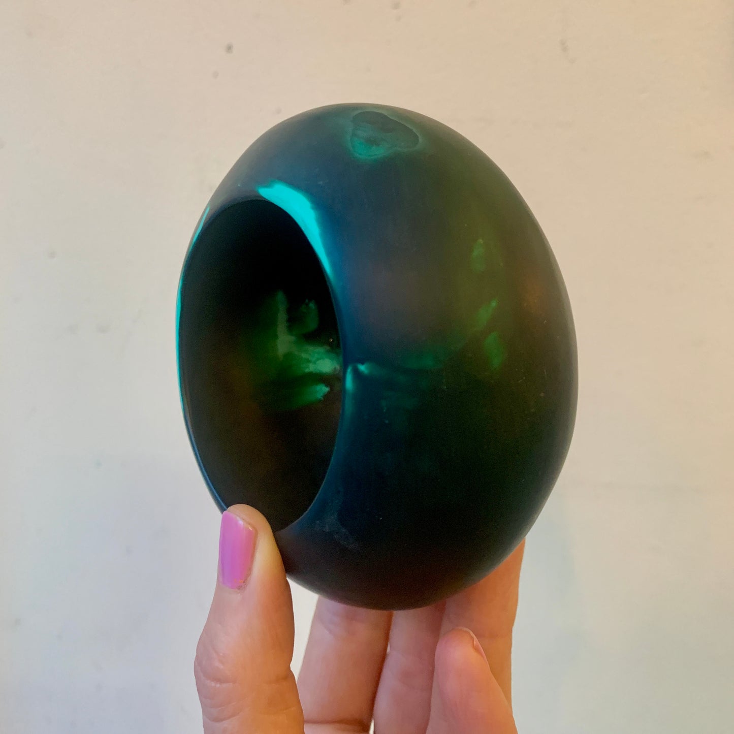 Resin Bangle - Dark Green