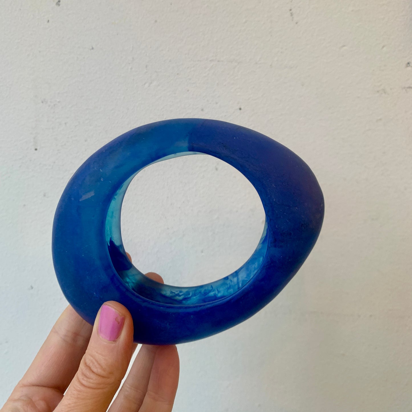 Resin Bangle - Cobalt