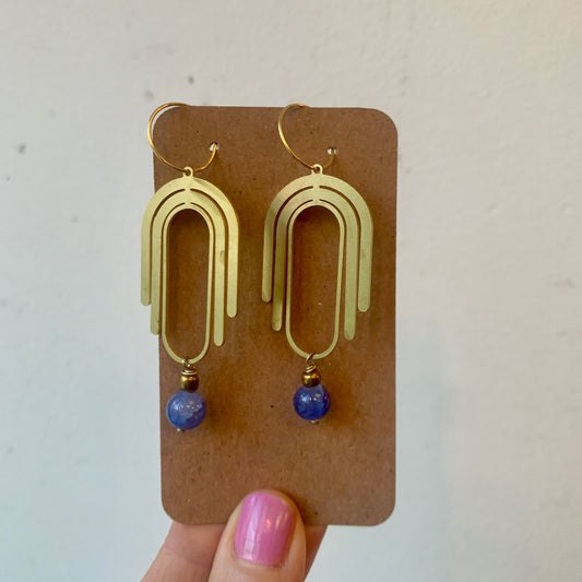 Light Weight Brass Earrings #14