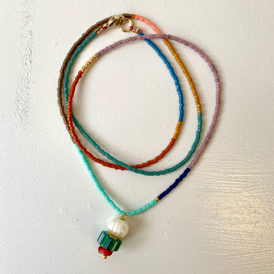 Beaded Multi Coloured  Necklace #6