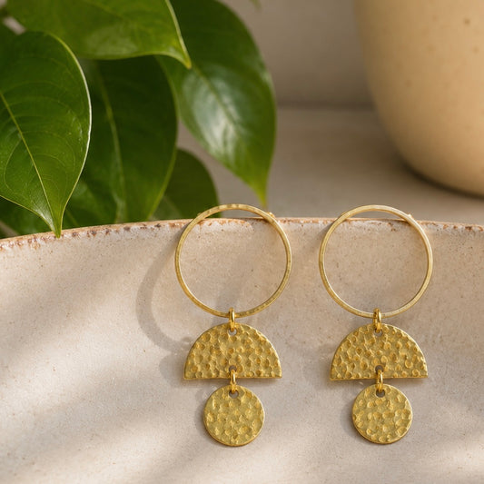 Light Weight Brass Earrings #3
