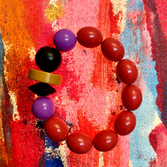 Chunky Resin Bead Bracelet #3