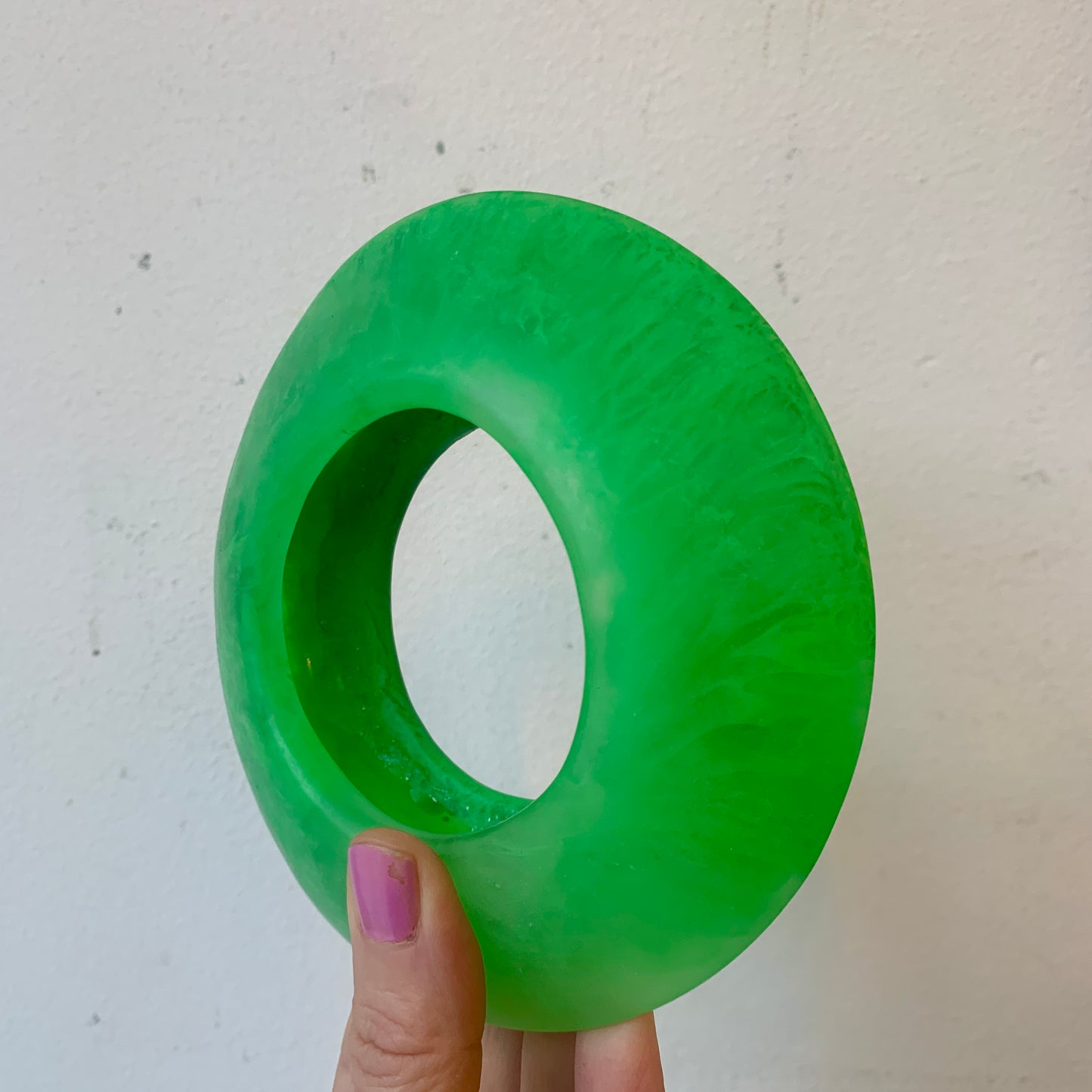 Resin Bangle - Vivid Green