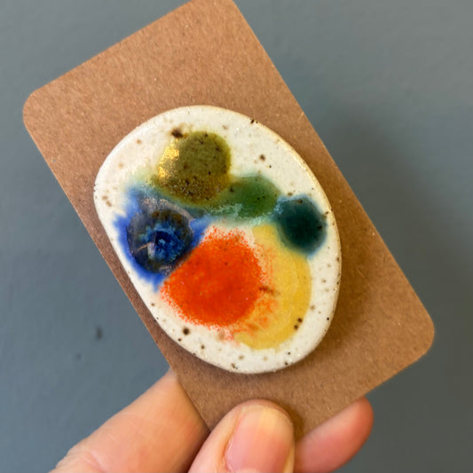 Minimalist Ceramic Brooch #1
