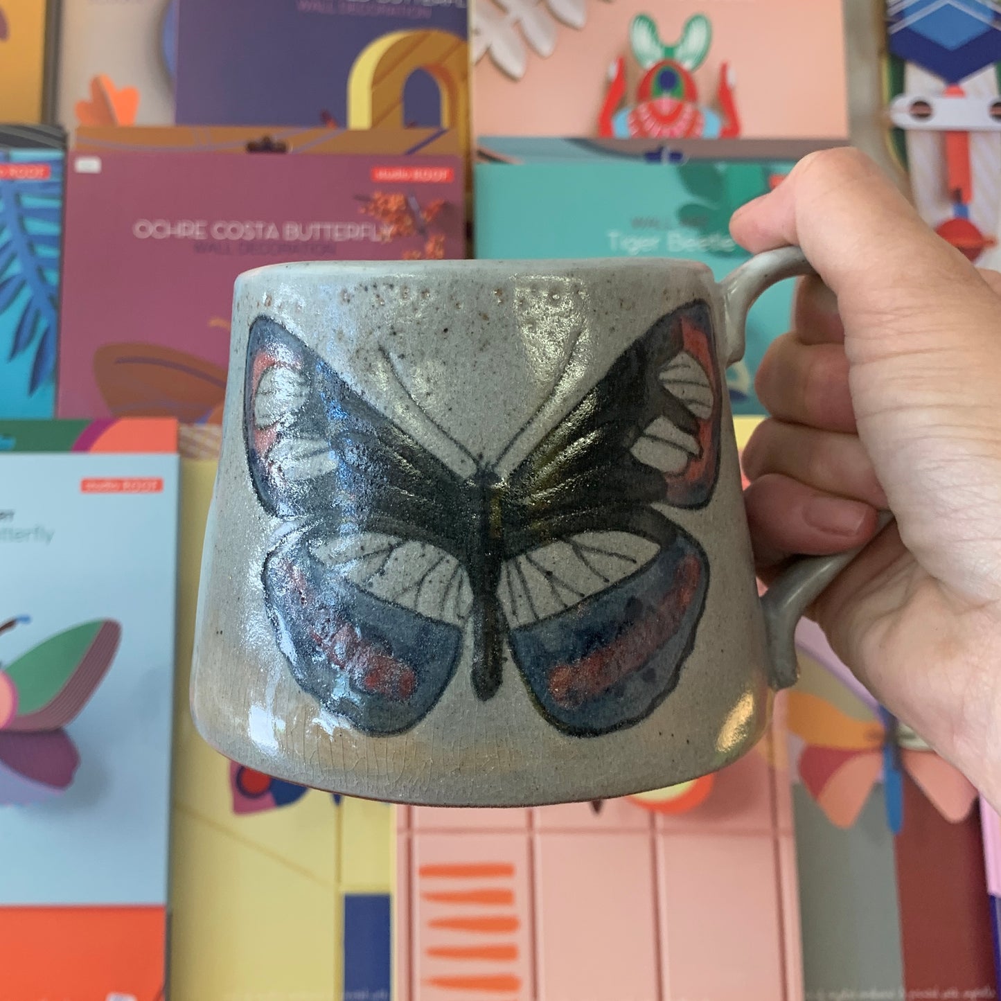 Stoneware Mug - Butterfly