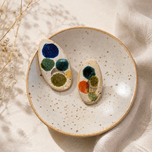 Ceramic Stud Earrings - #2