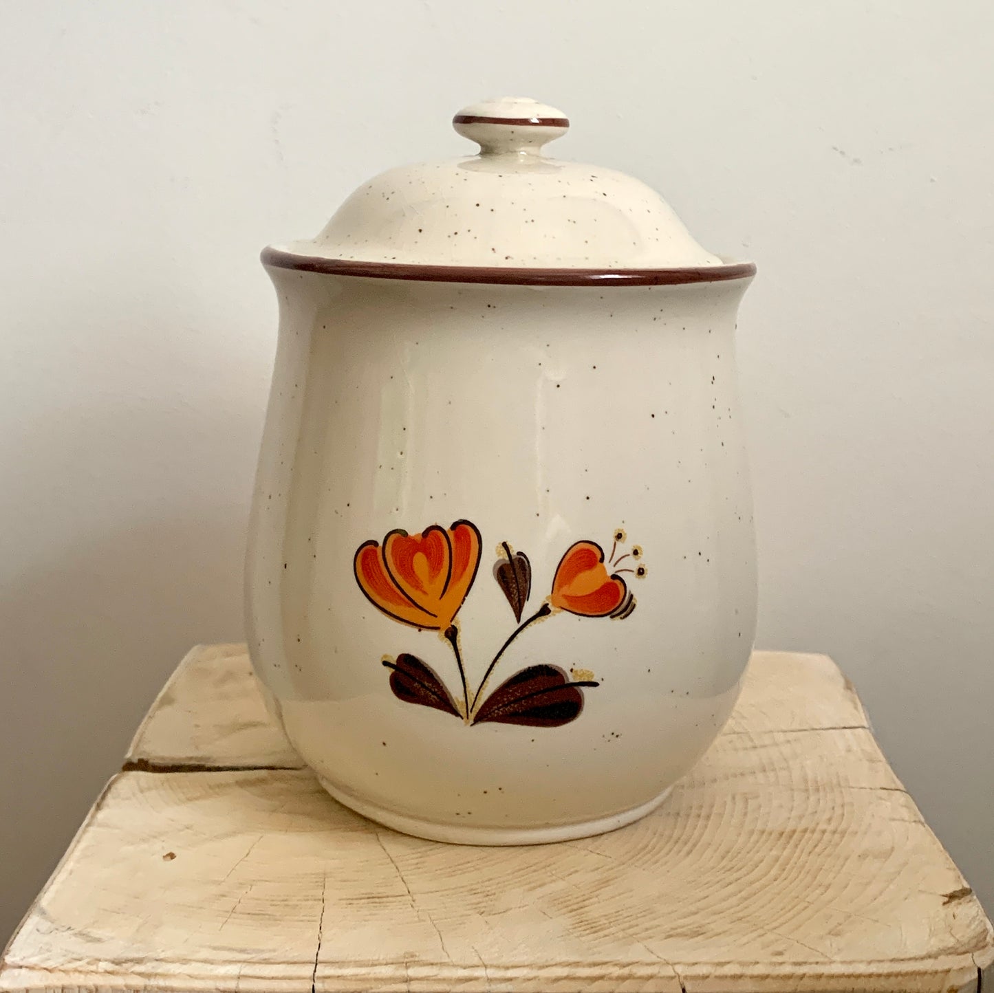 Vintage Poppy Sugar Jar