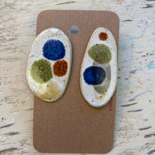 Porcelain Stud Earrings - #5