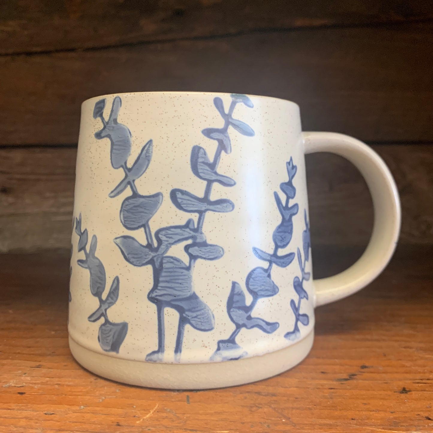 Botanical Stoneware Mug - Eucalyptus