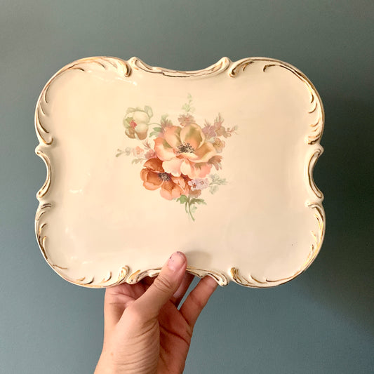 Vintage Ceramic Cheese Plate