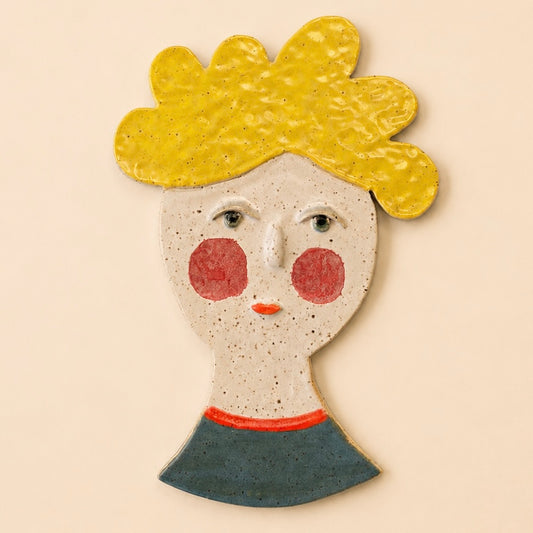 Ceramic Portrait - yellow