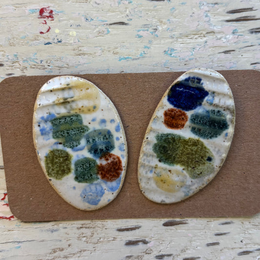 Porcelain Stud Earrings - #4