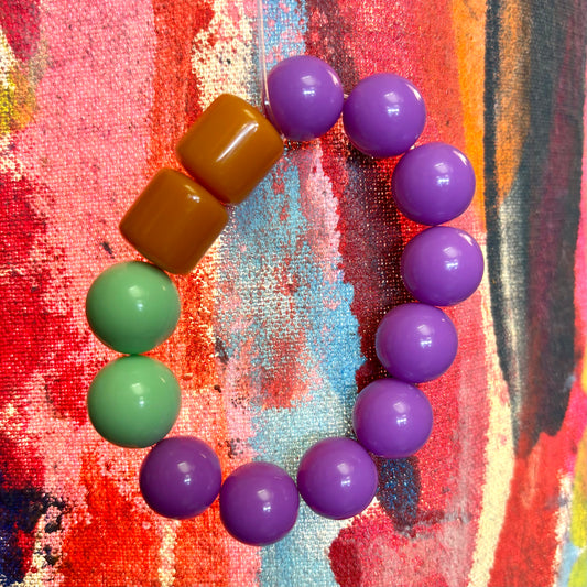 Chunky Resin Bead Bracelet #2
