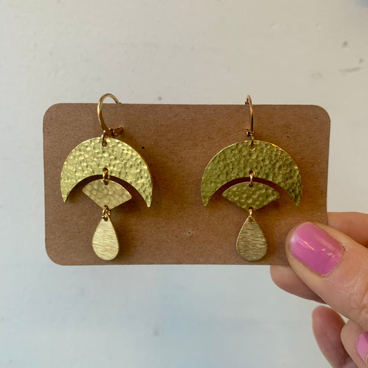 Light Weight Brass Earrings #12