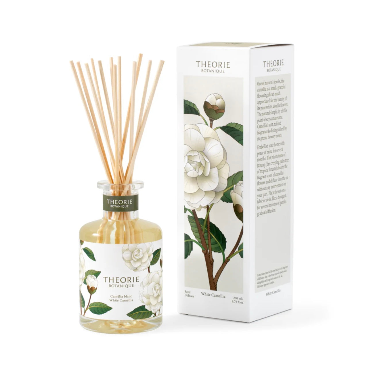 Theorie Botanique Reed Diffuser - White Camelia