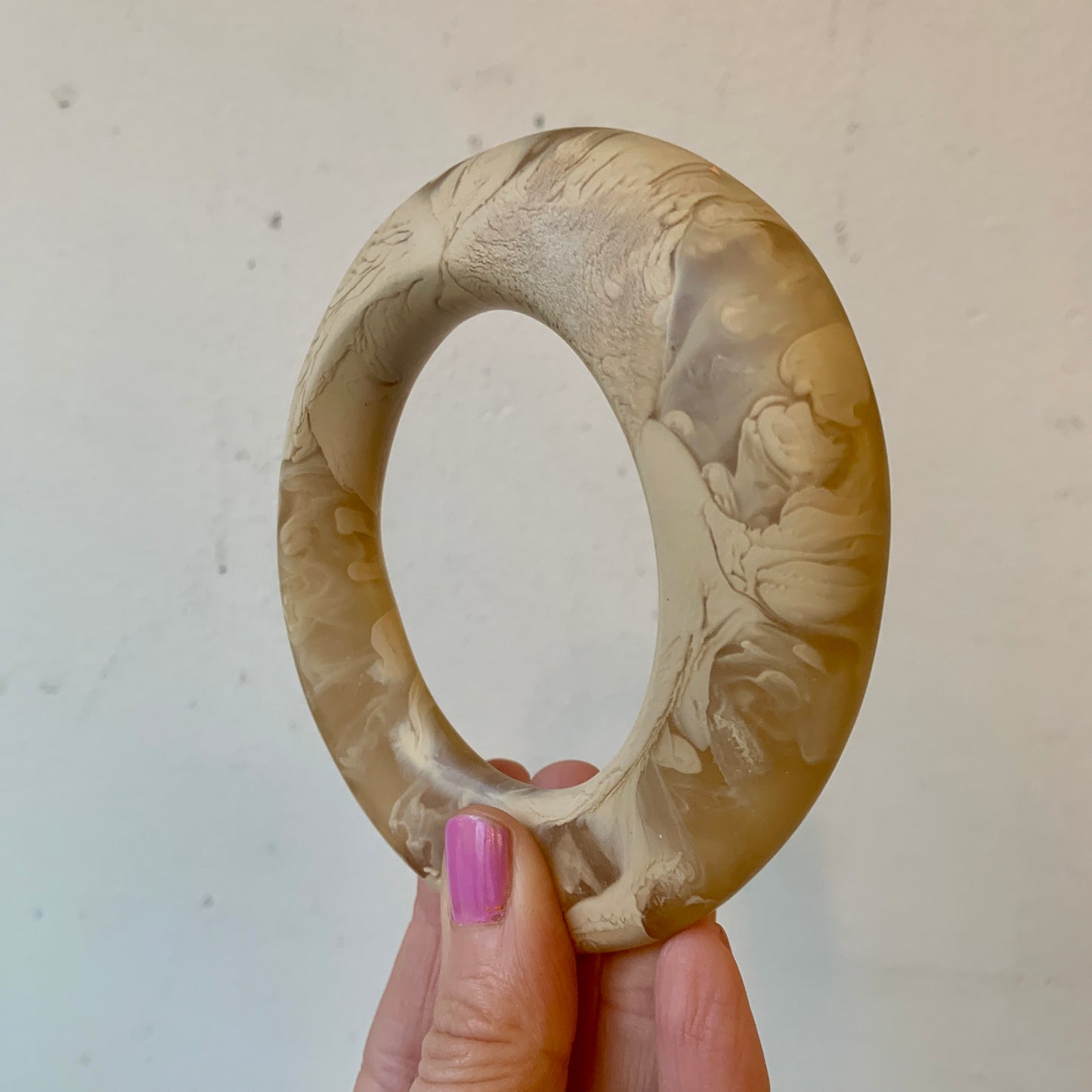 Resin Bangle - Beige