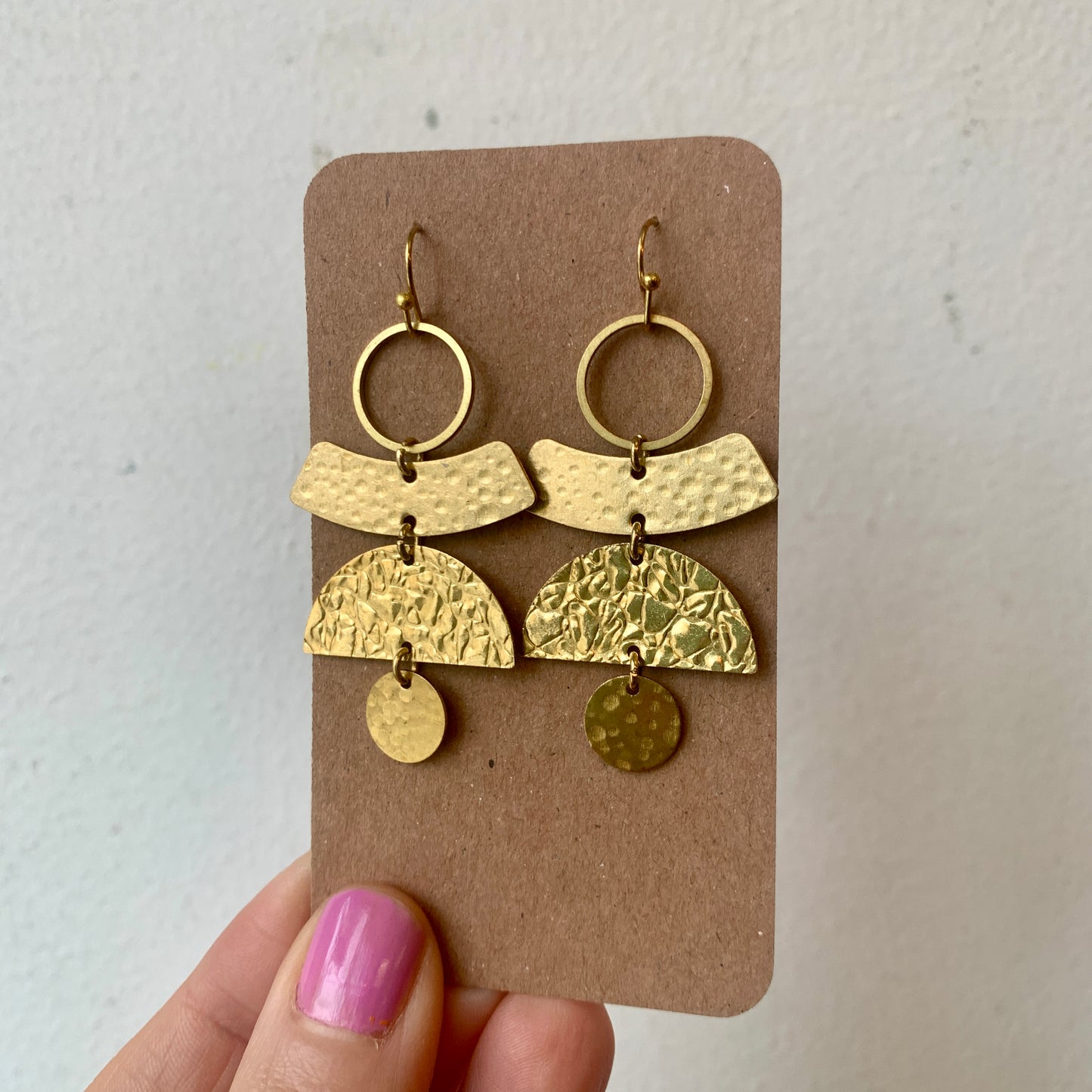 Light Weight Brass Earrings #7