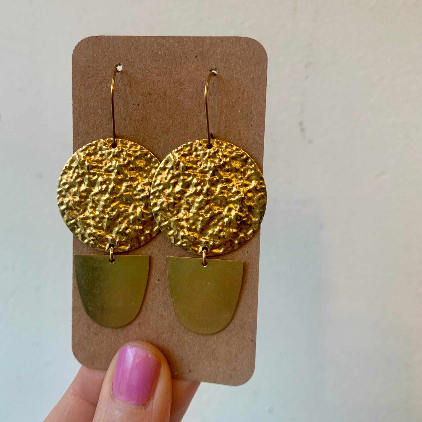 Light Weight Brass Earrings #24