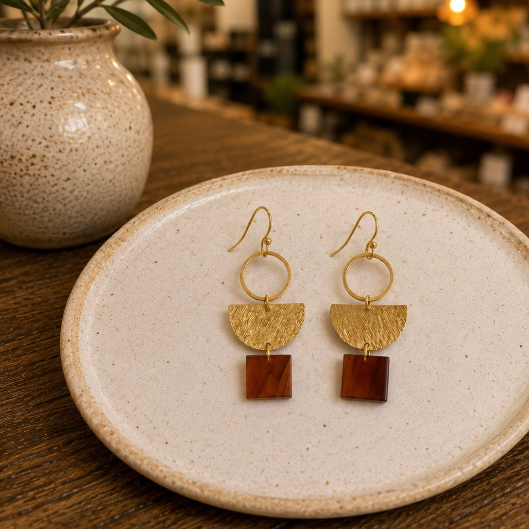 Light Weight Brass Earrings #2