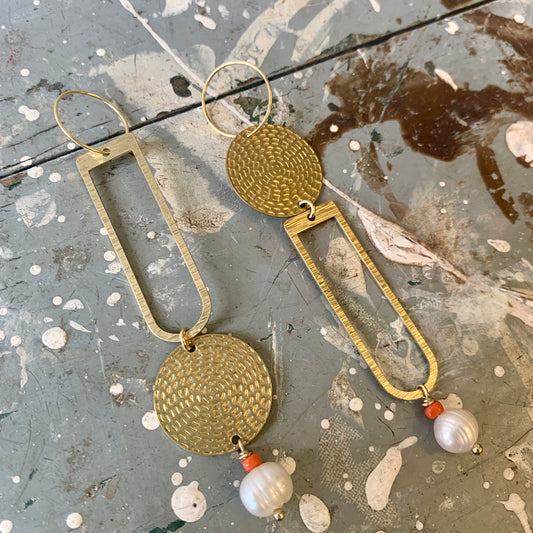 Light Weight Brass Earrings #20